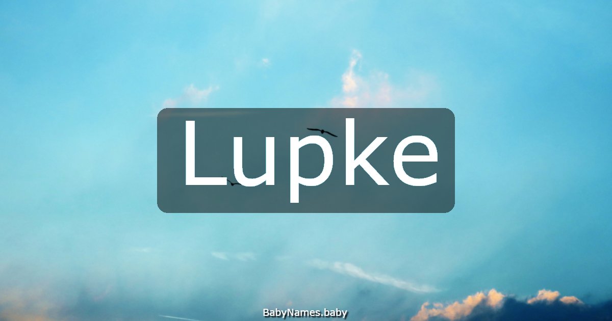 Lupke