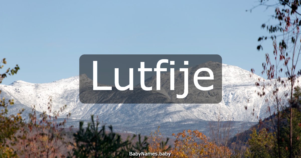 Lutfije