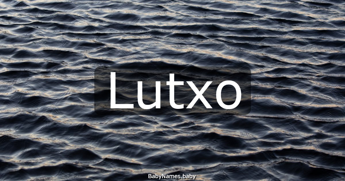 Lutxo