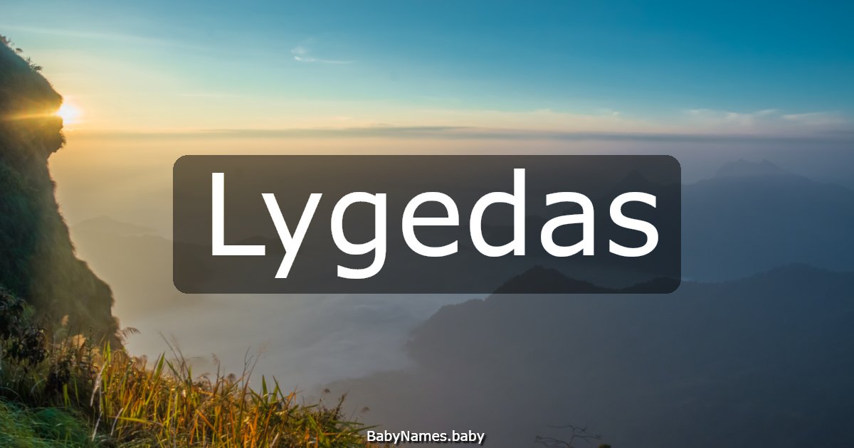 Lygedas