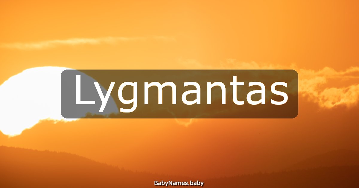 Lygmantas
