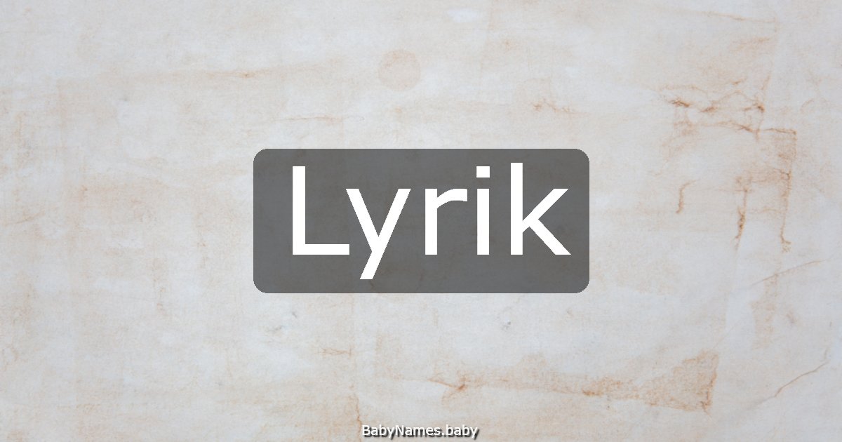 Lyrik