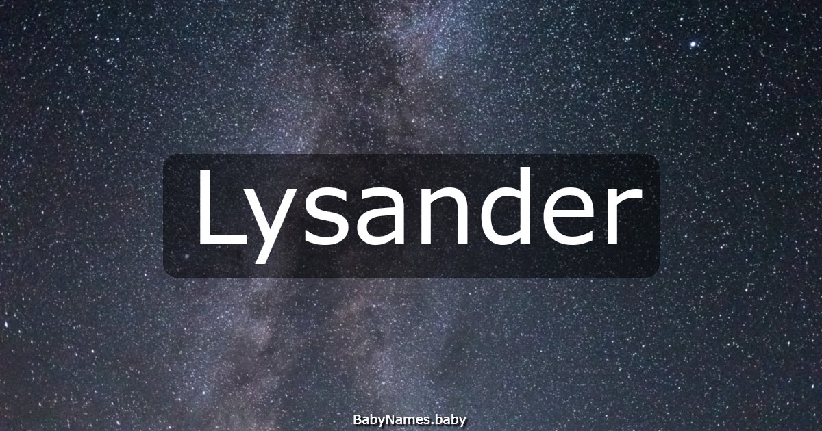 Lysander