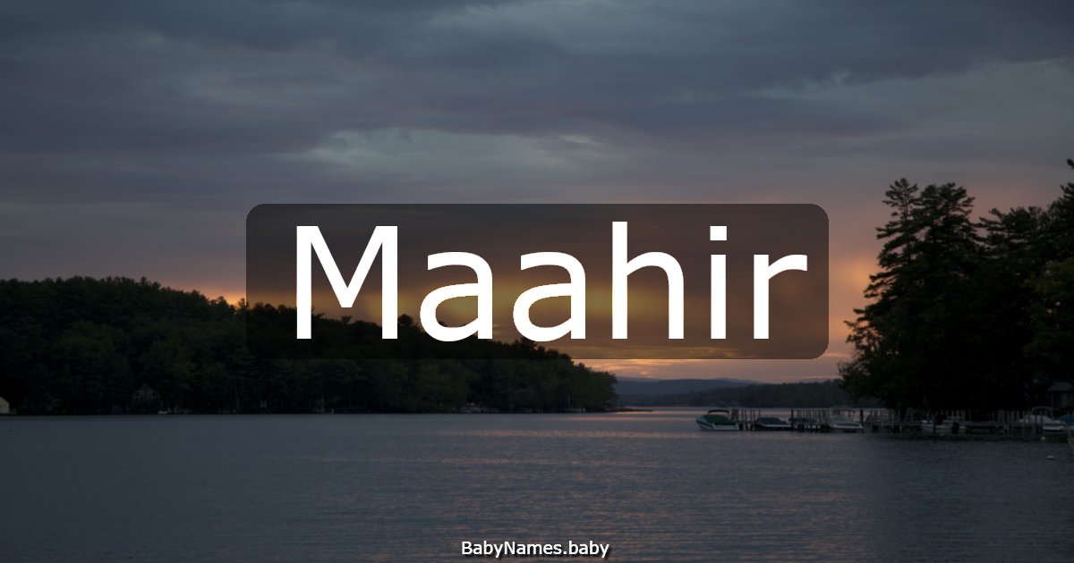 Maahir