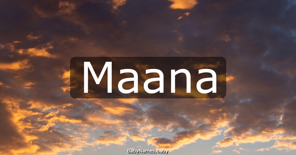 Maana