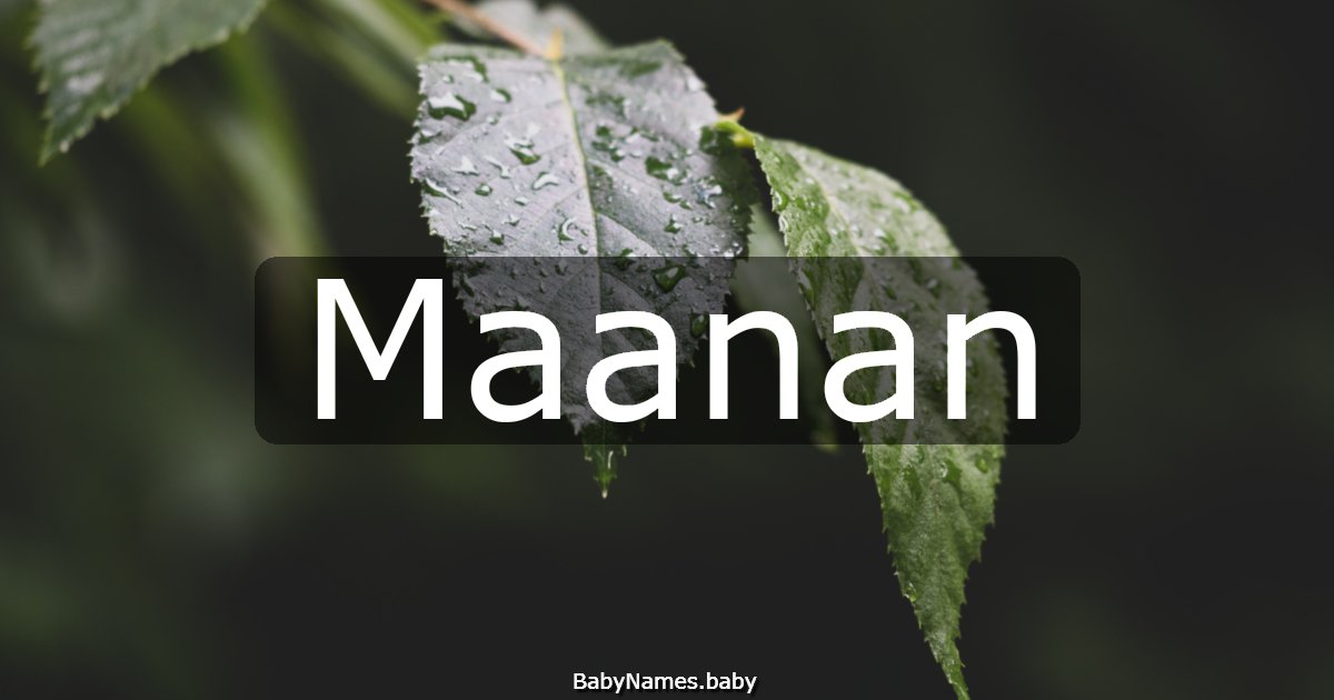 Maanan