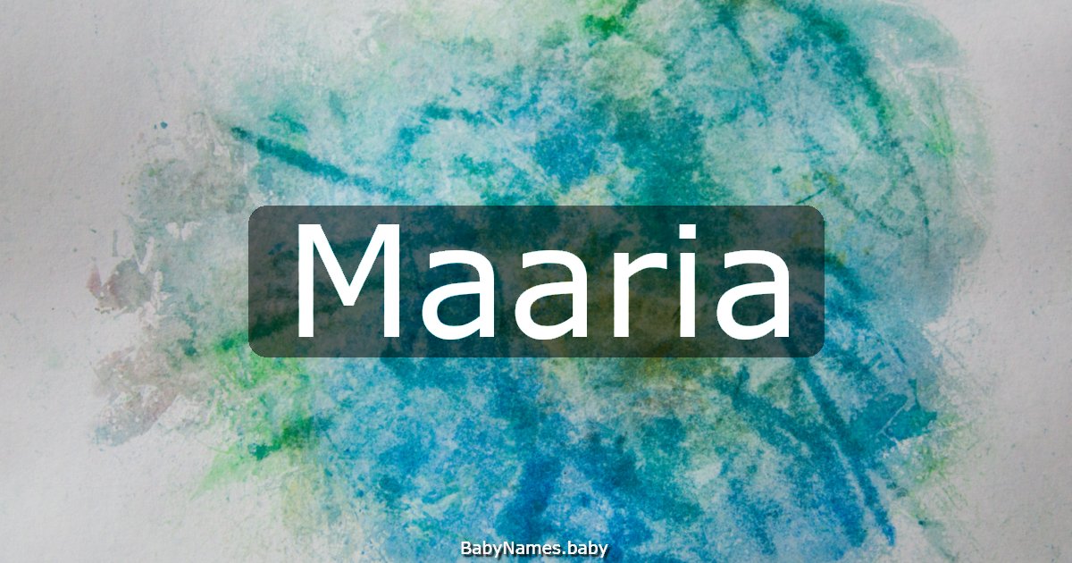 Maaria
