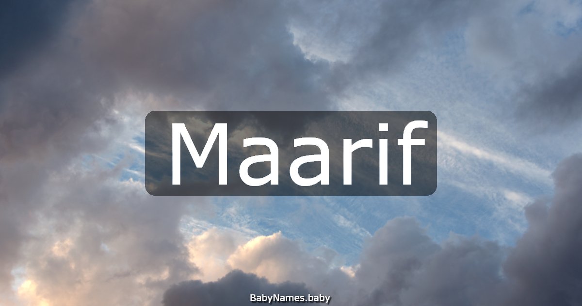 Maarif