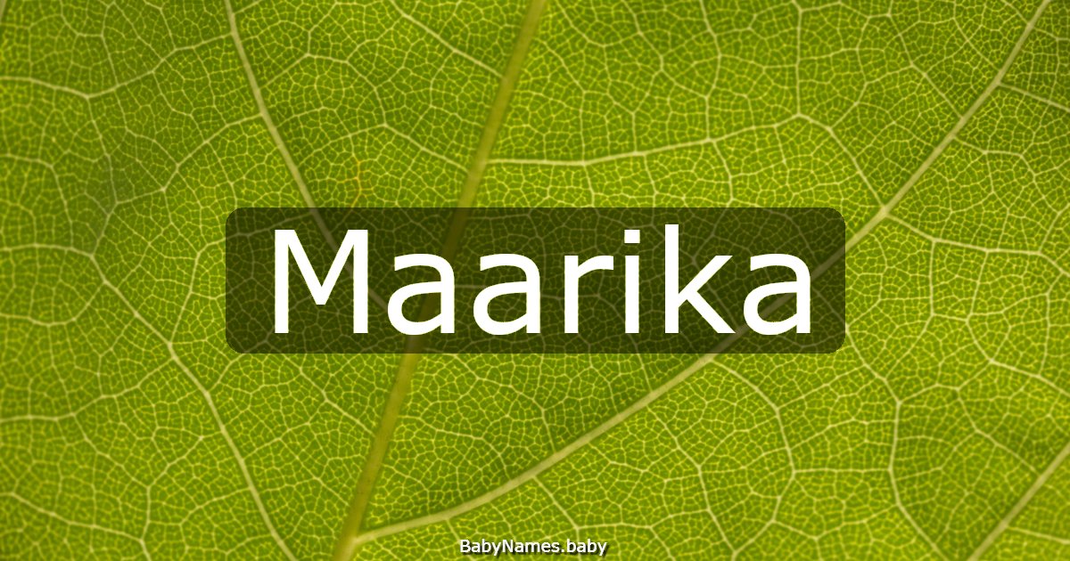 Maarika
