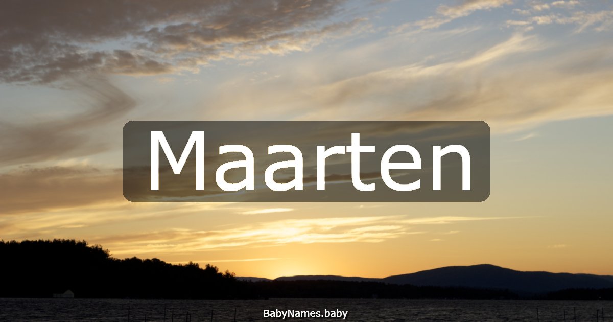Maarten
