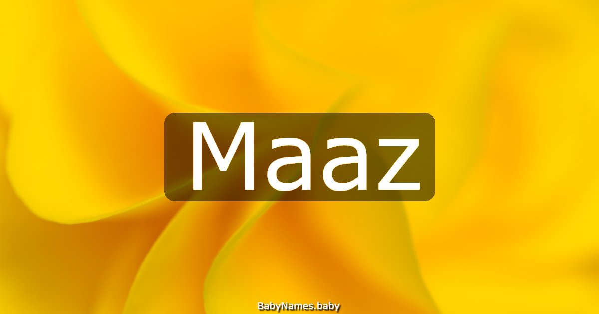 Maaz