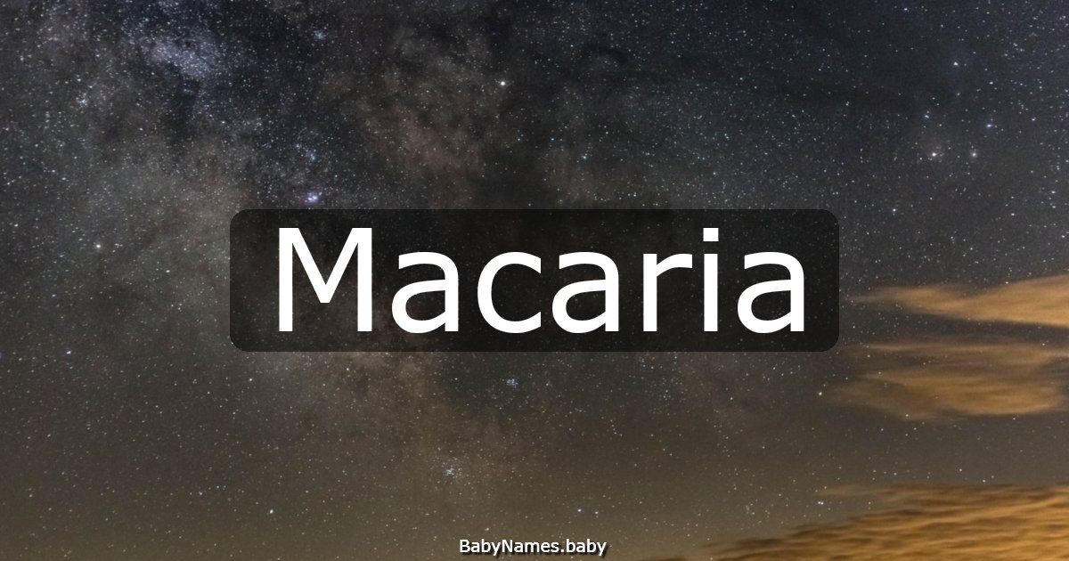 Macaria