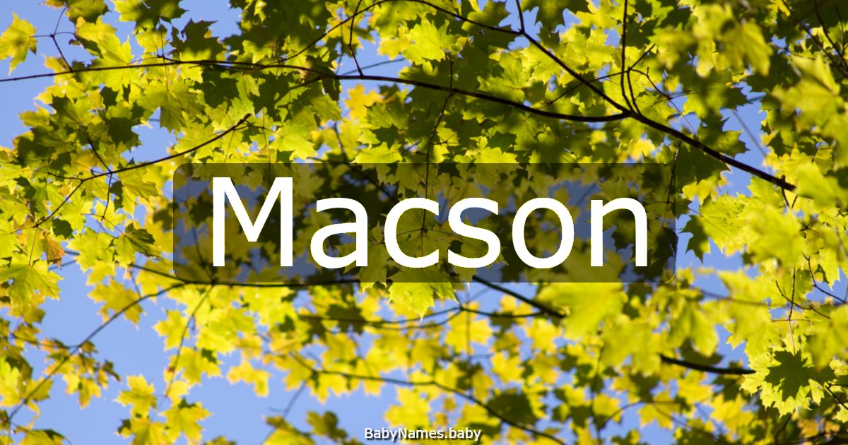 Macson