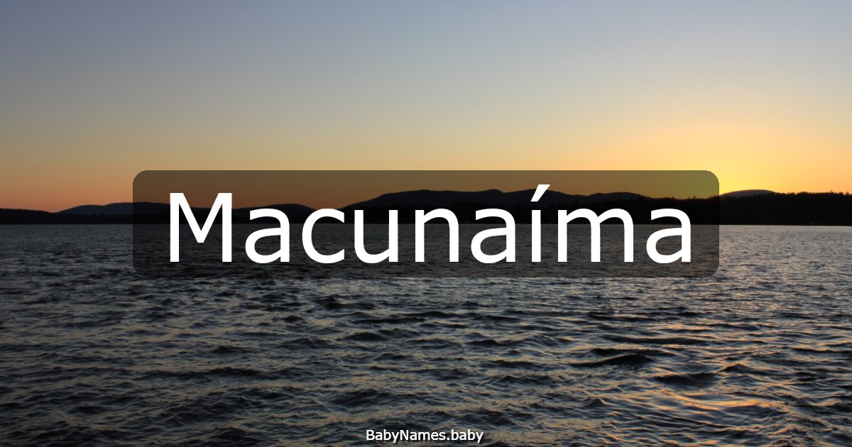 Macunaíma