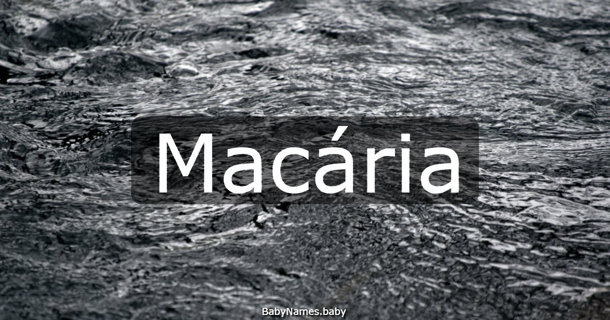 Macária