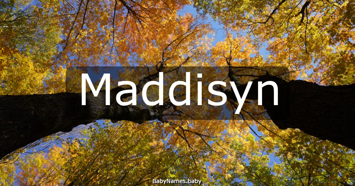 Maddisyn