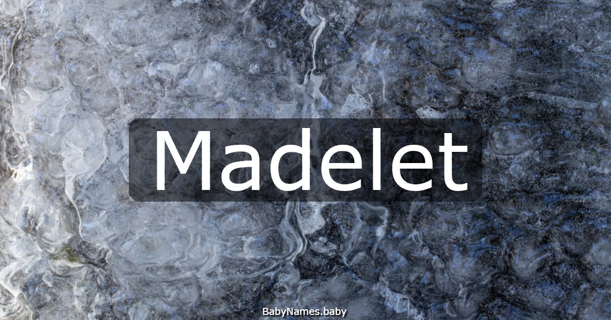 Madelet