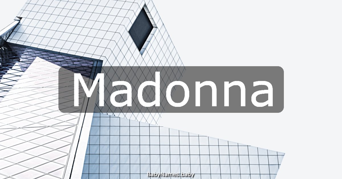 Madonna