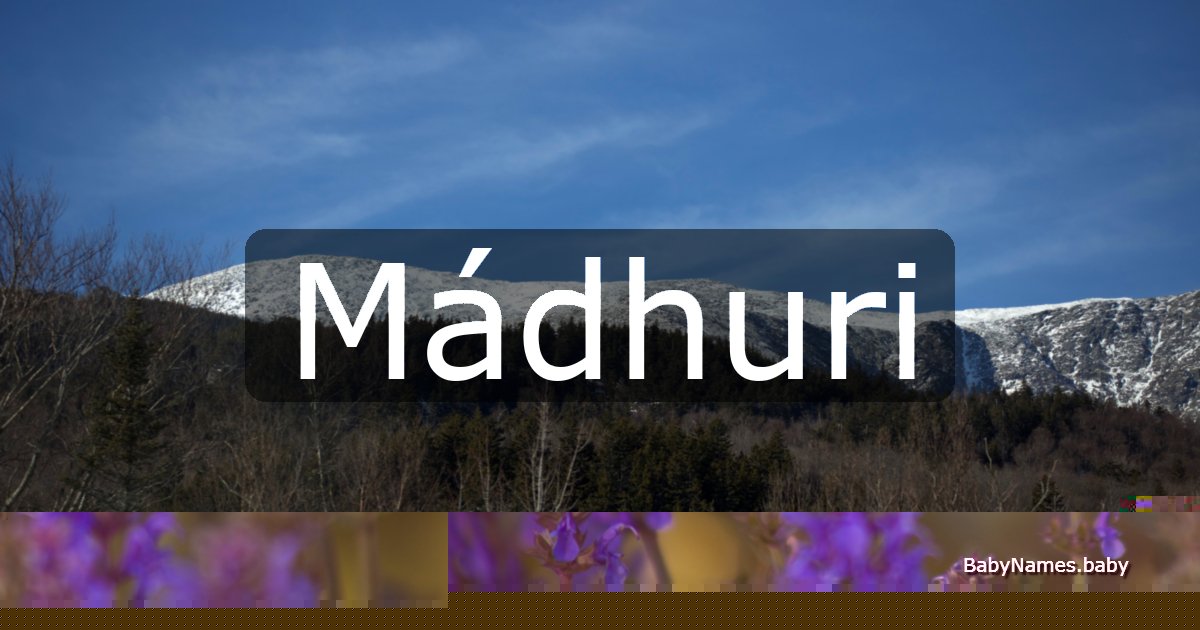 Mádhuri
