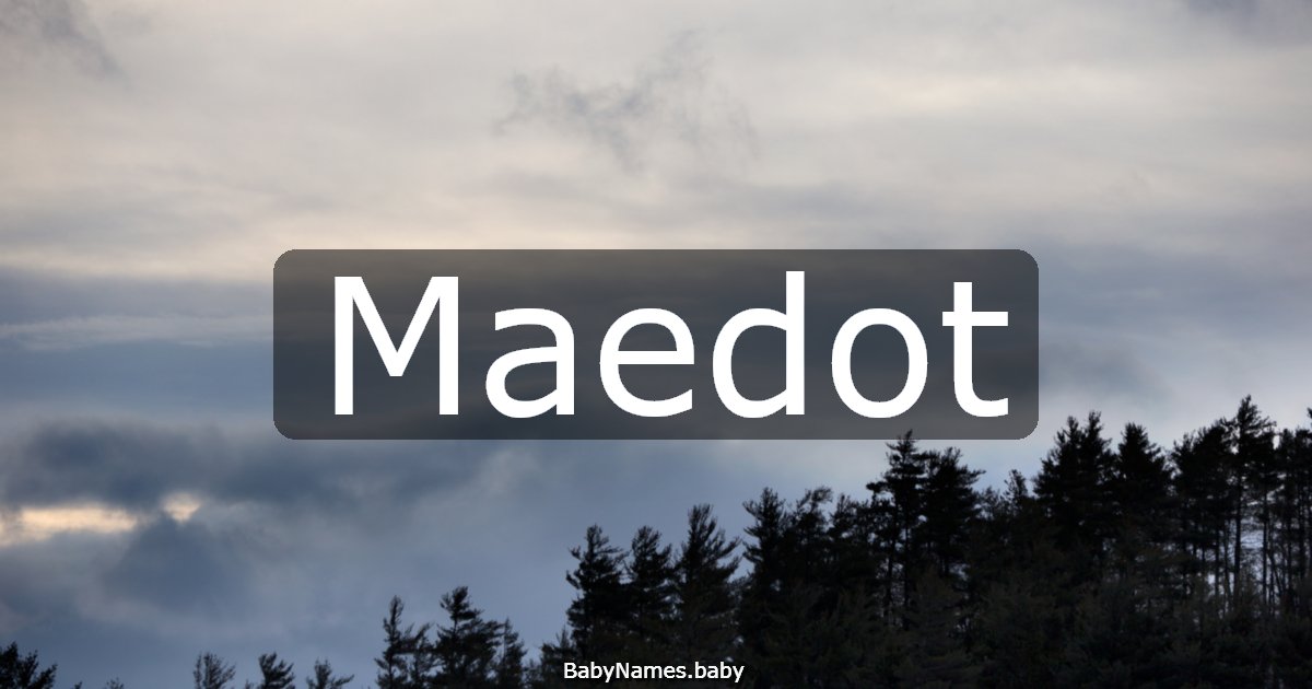Maedot