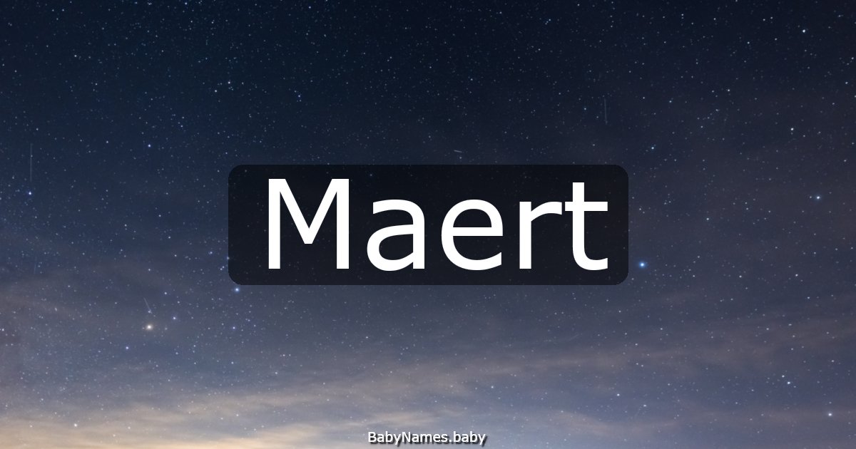 Maert