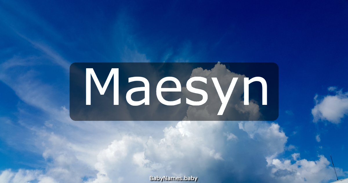 Maesyn