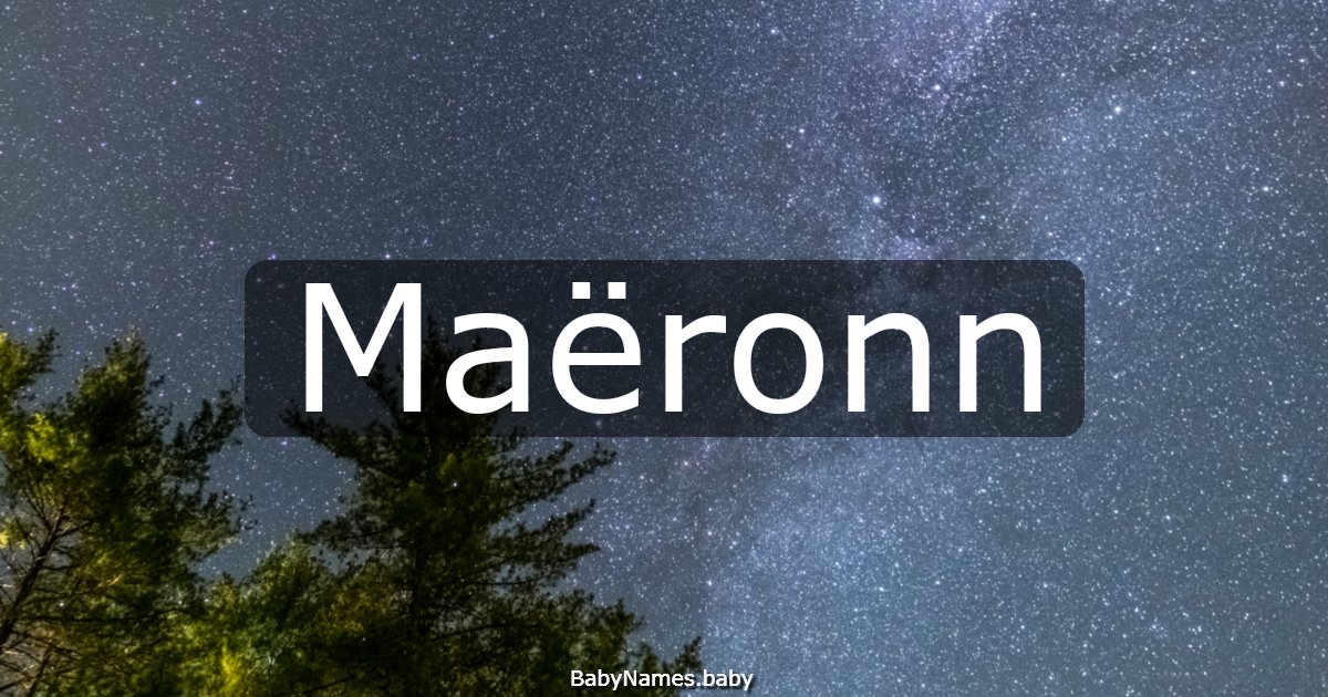Maëronn
