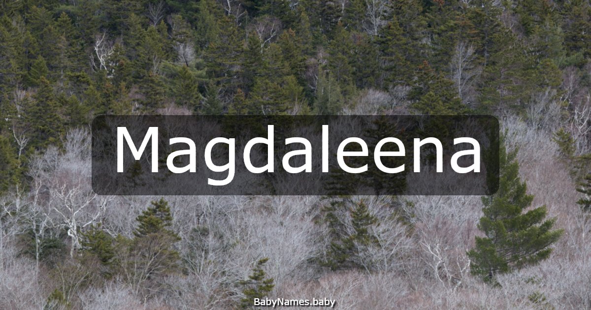 Magdaleena