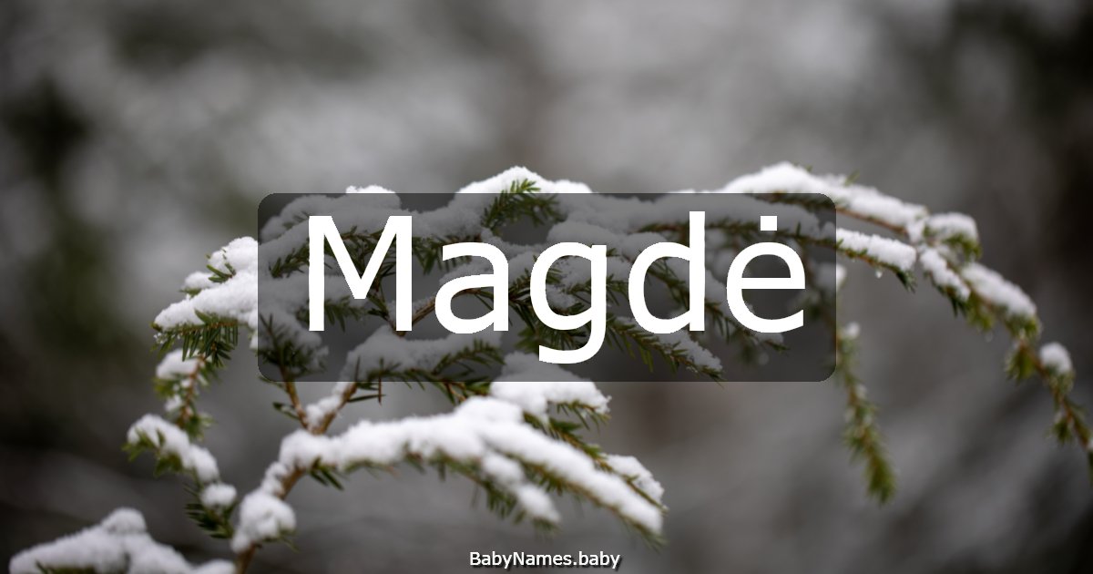 Magdė