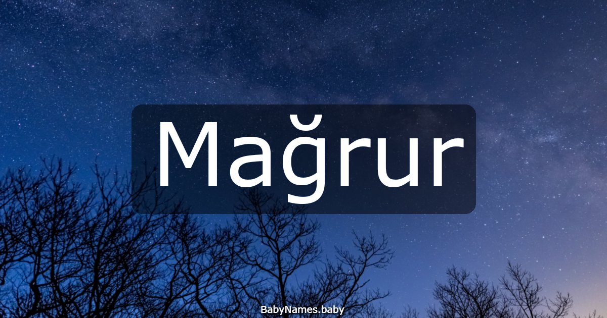 Mağrur