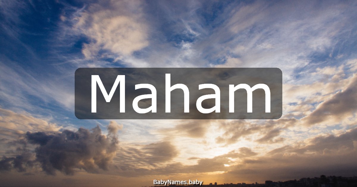 Maham