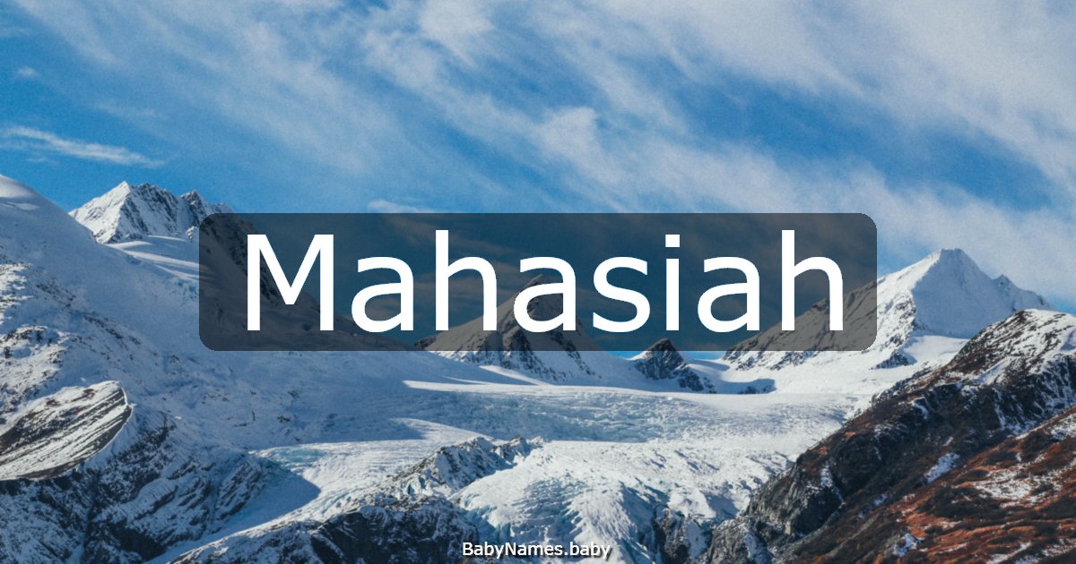 Mahasiah