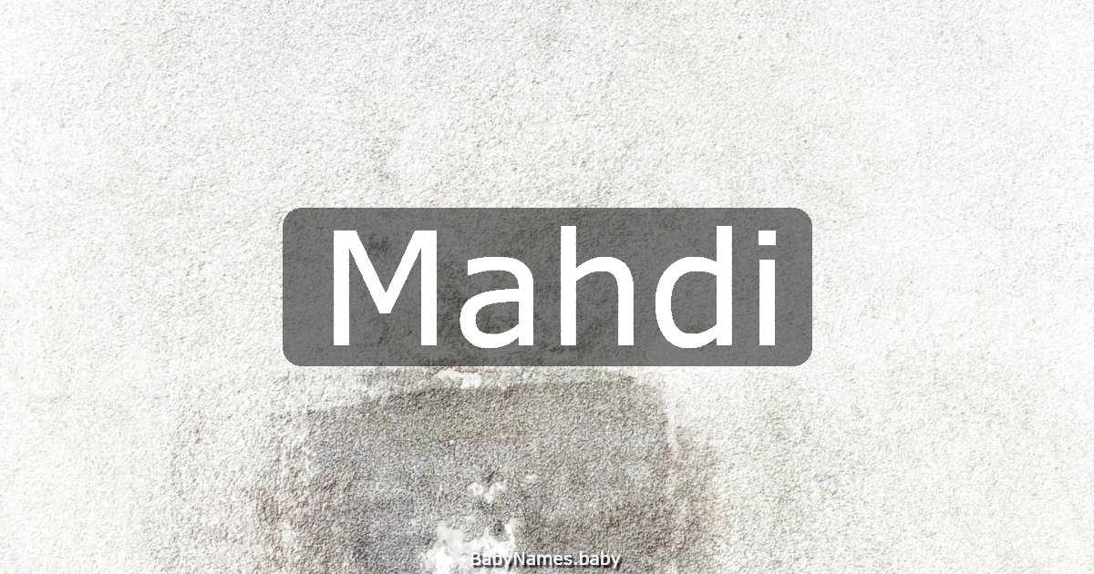 Mahdi