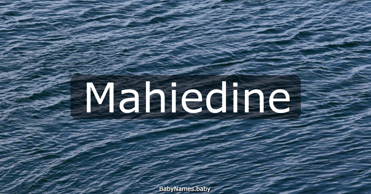 Mahiedine