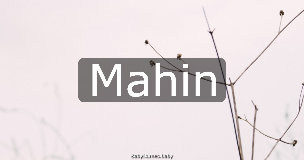 Mahin