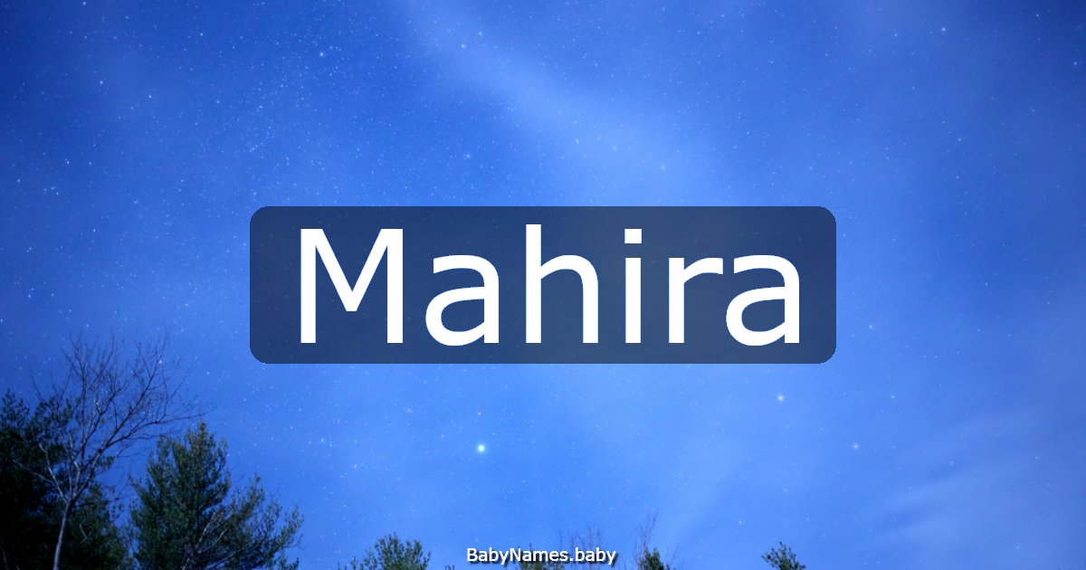 Mahira