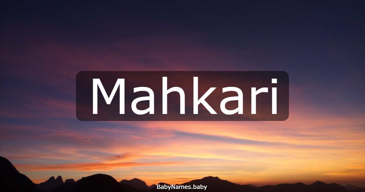 Mahkari