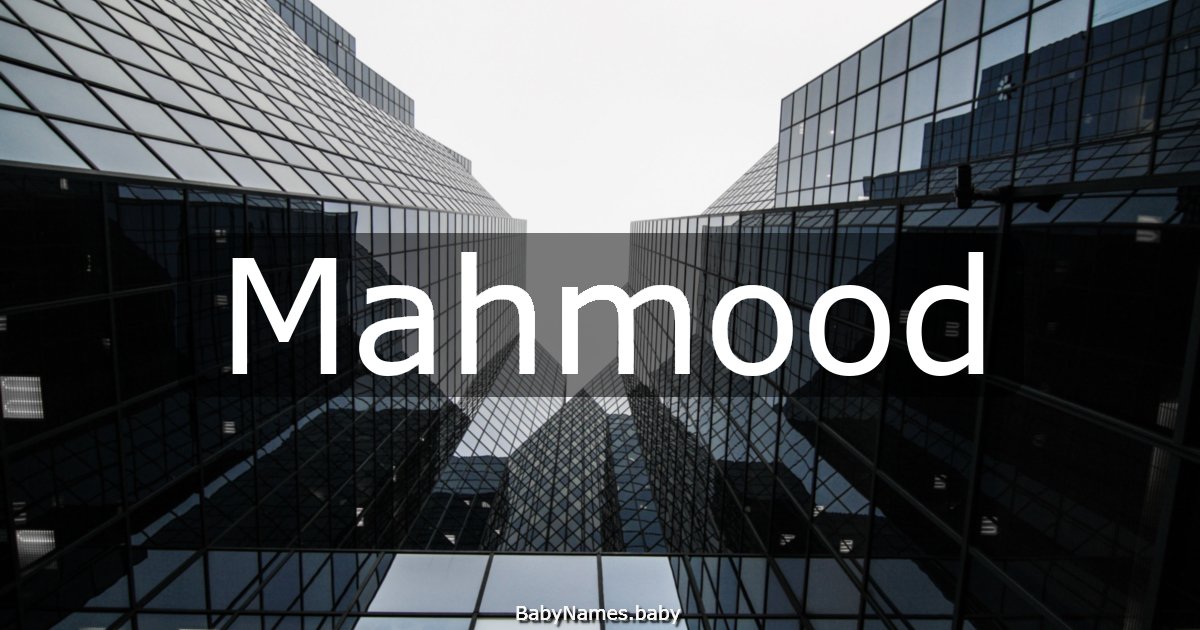 Mahmood
