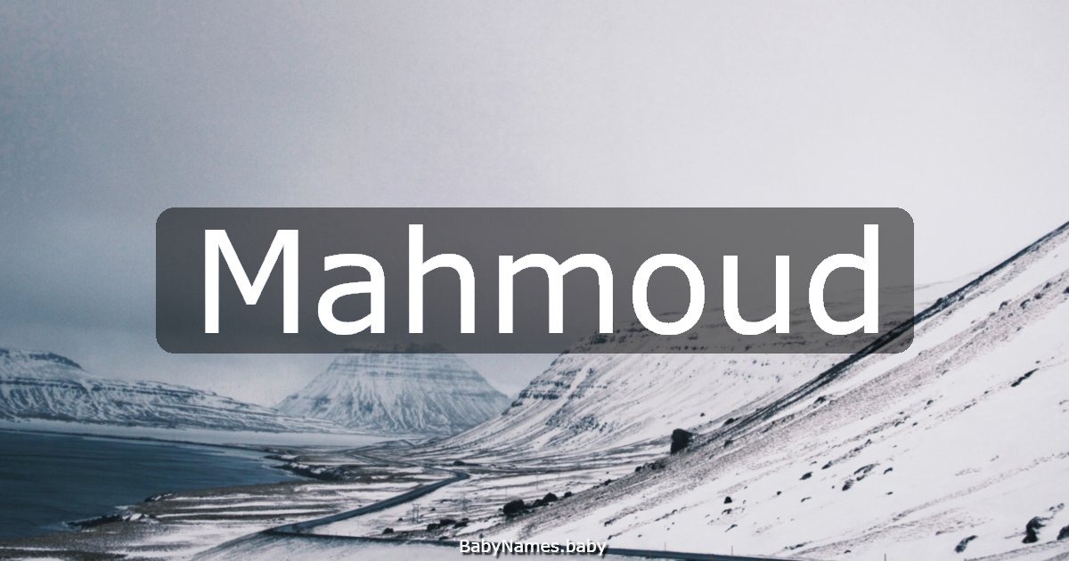 Mahmoud