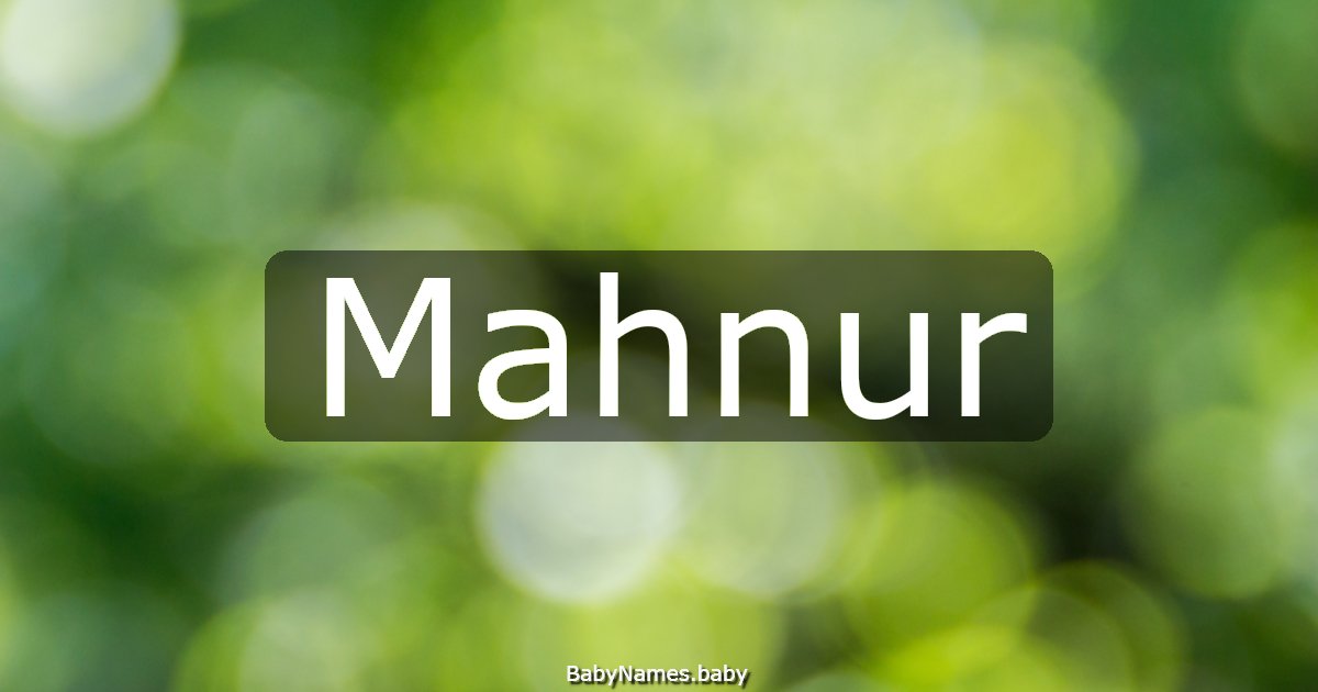 Mahnur