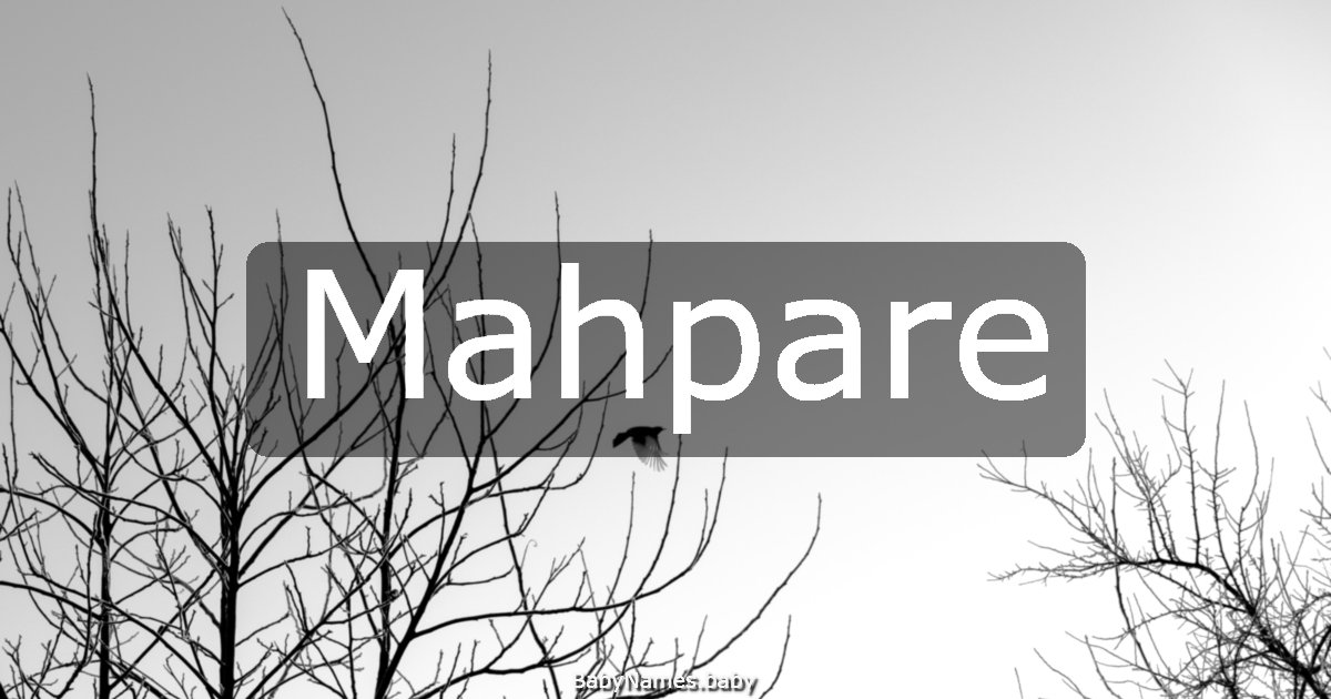 Mahpare