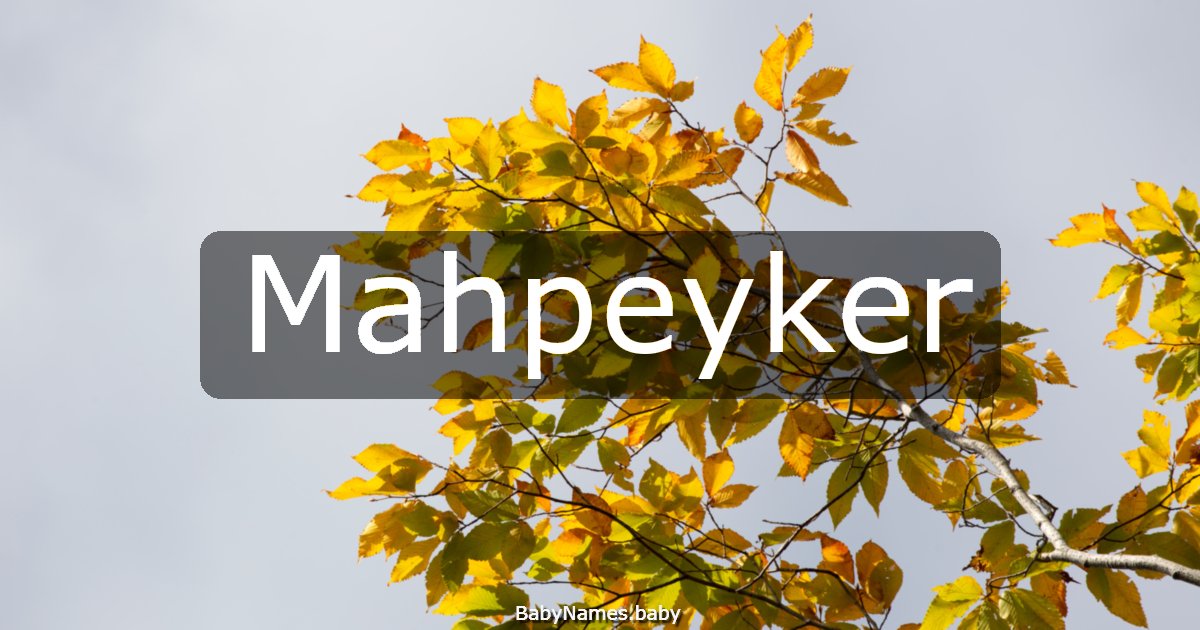 Mahpeyker