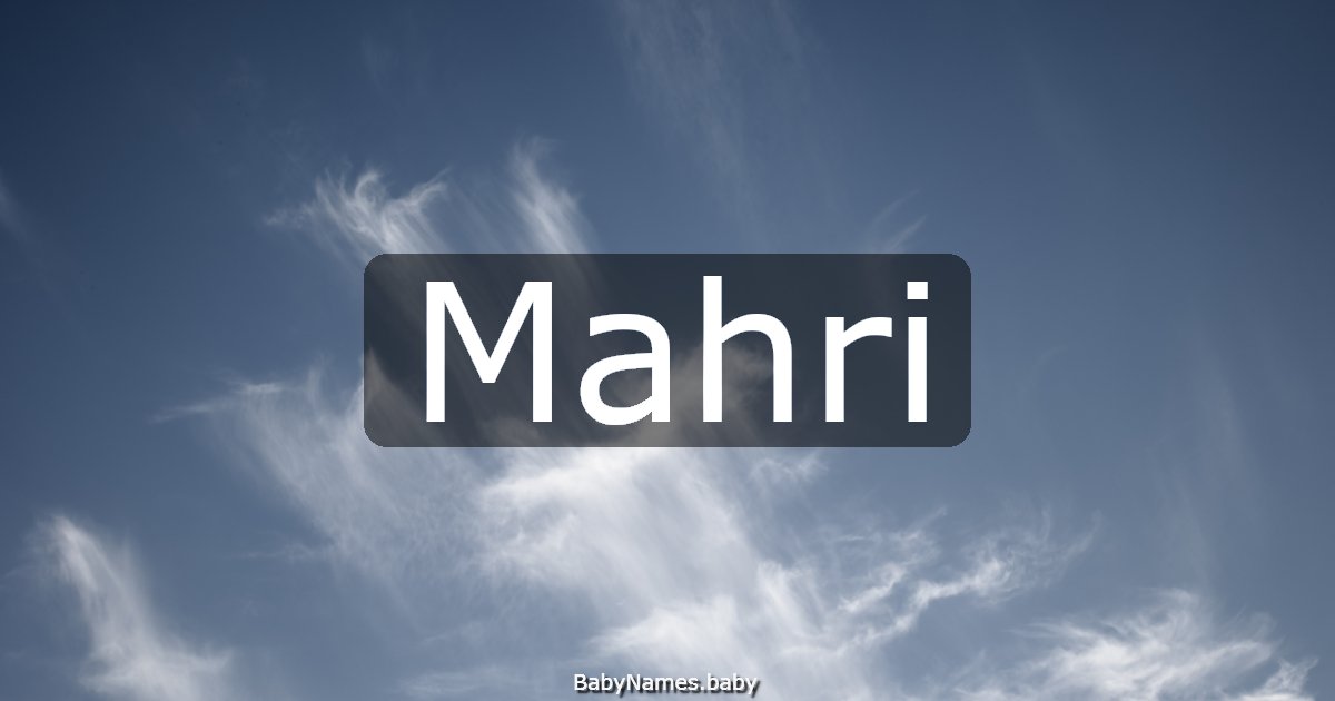 Mahri