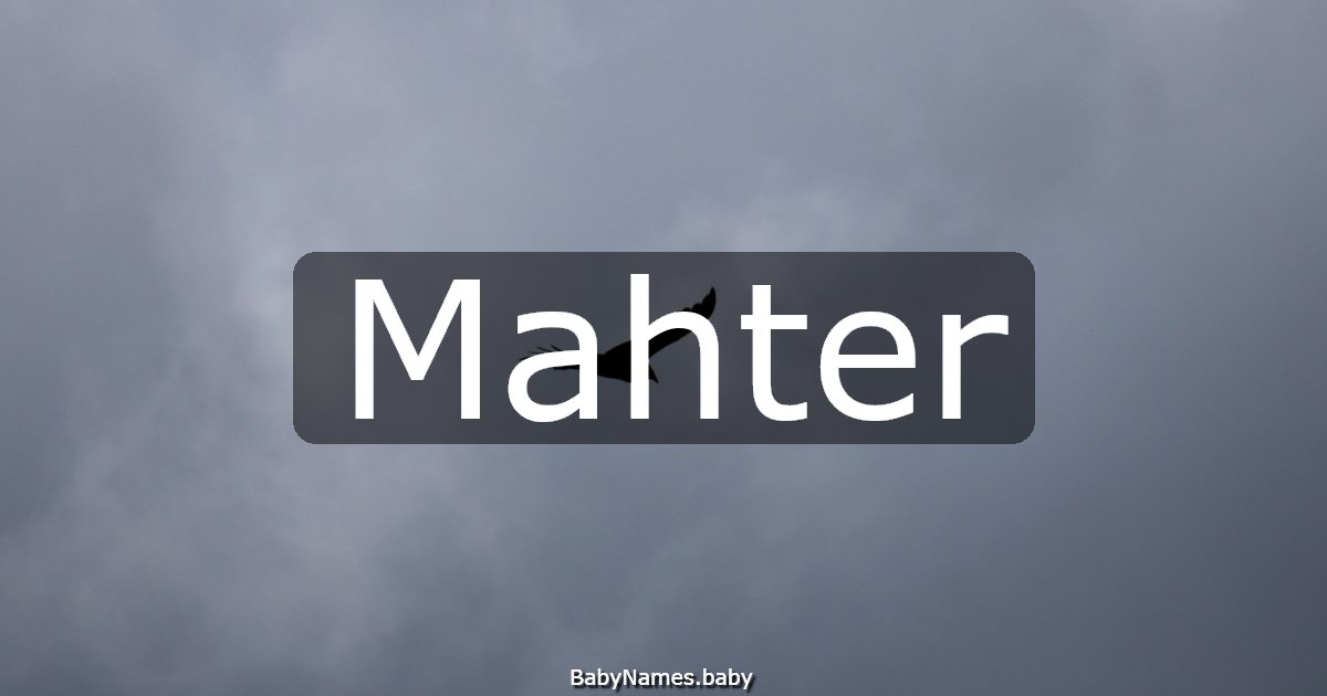 Mahter