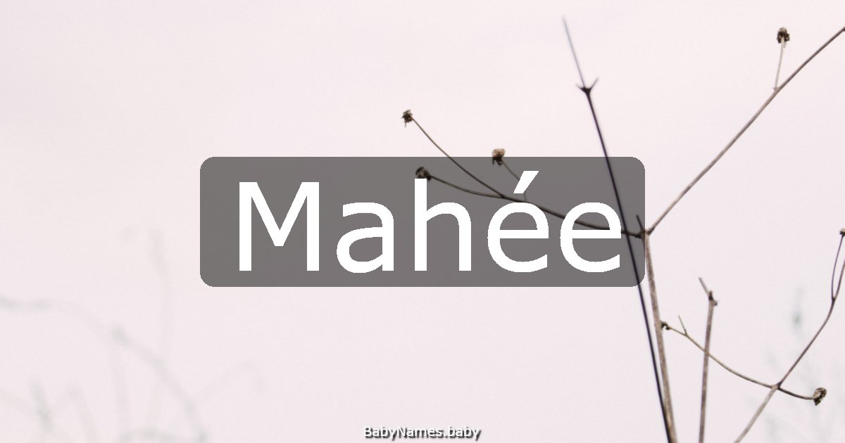 Mahée