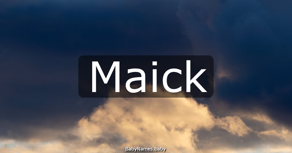 Maick