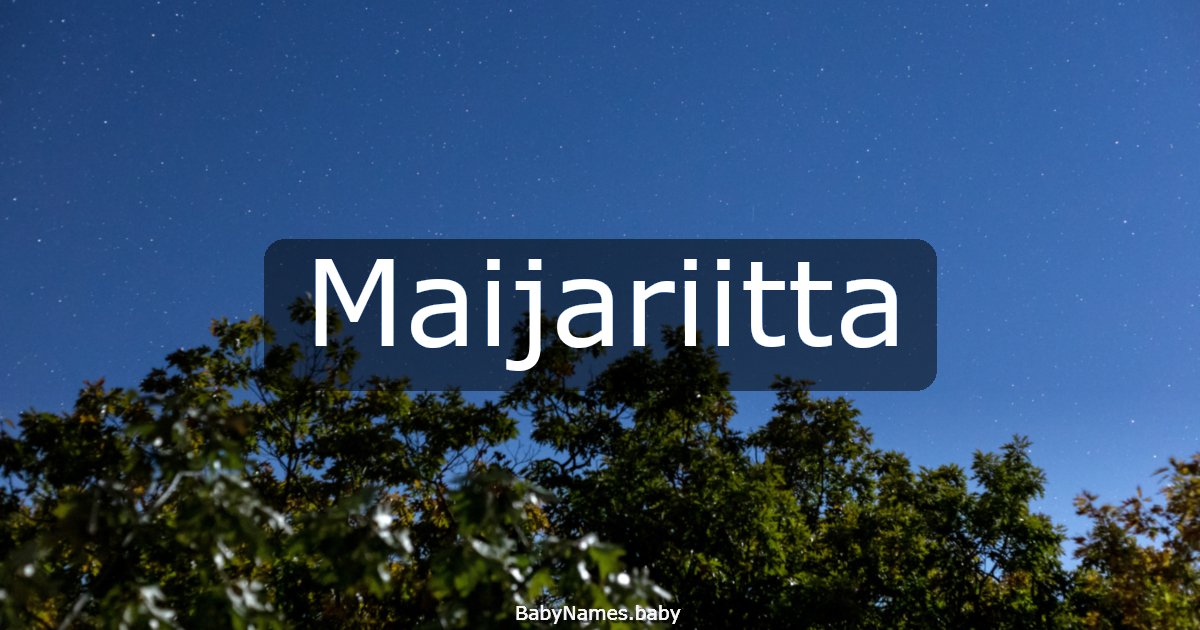 Maijariitta