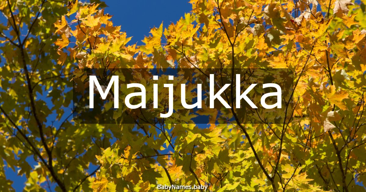 Maijukka
