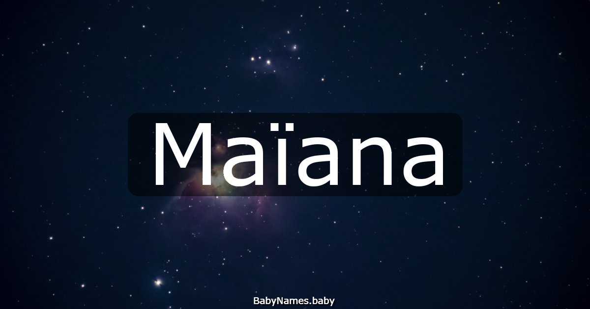 Maïana