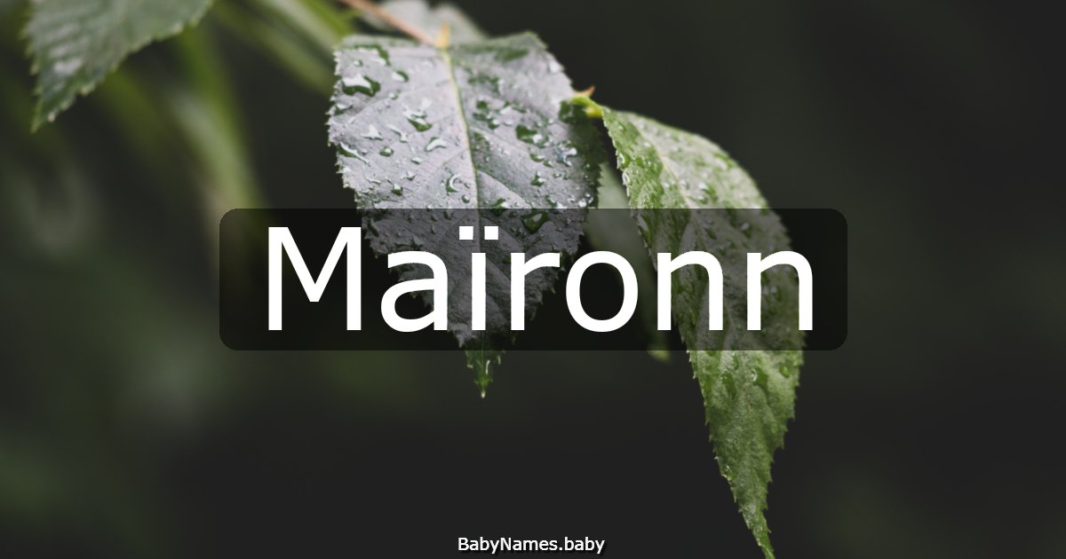 Maïronn